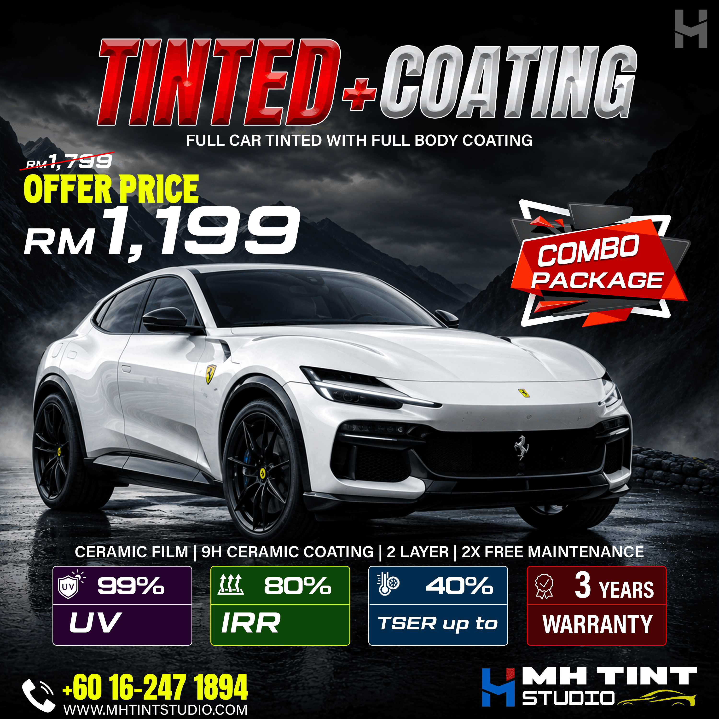 Tinted + Coating