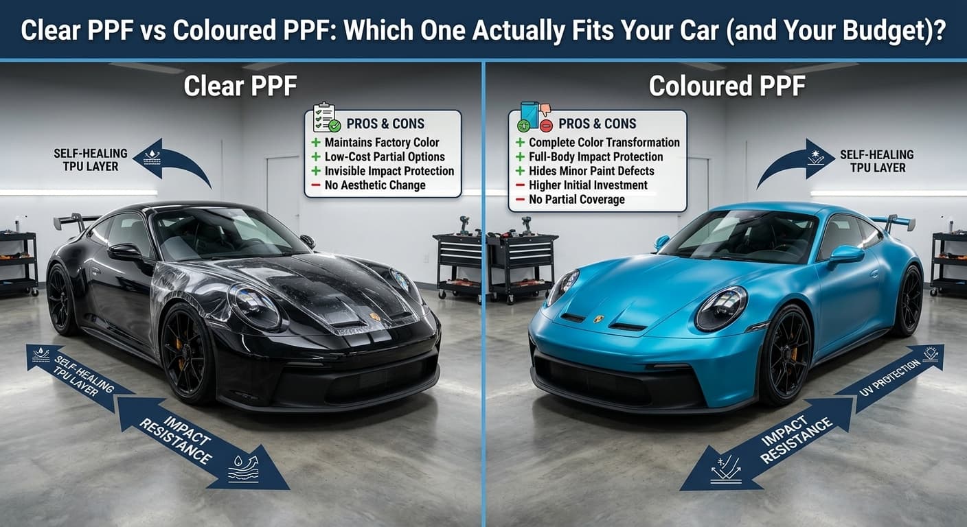 Clear PPF vs Coloured PPF: Which One Actually Fits Your Car (and Your Budget)?