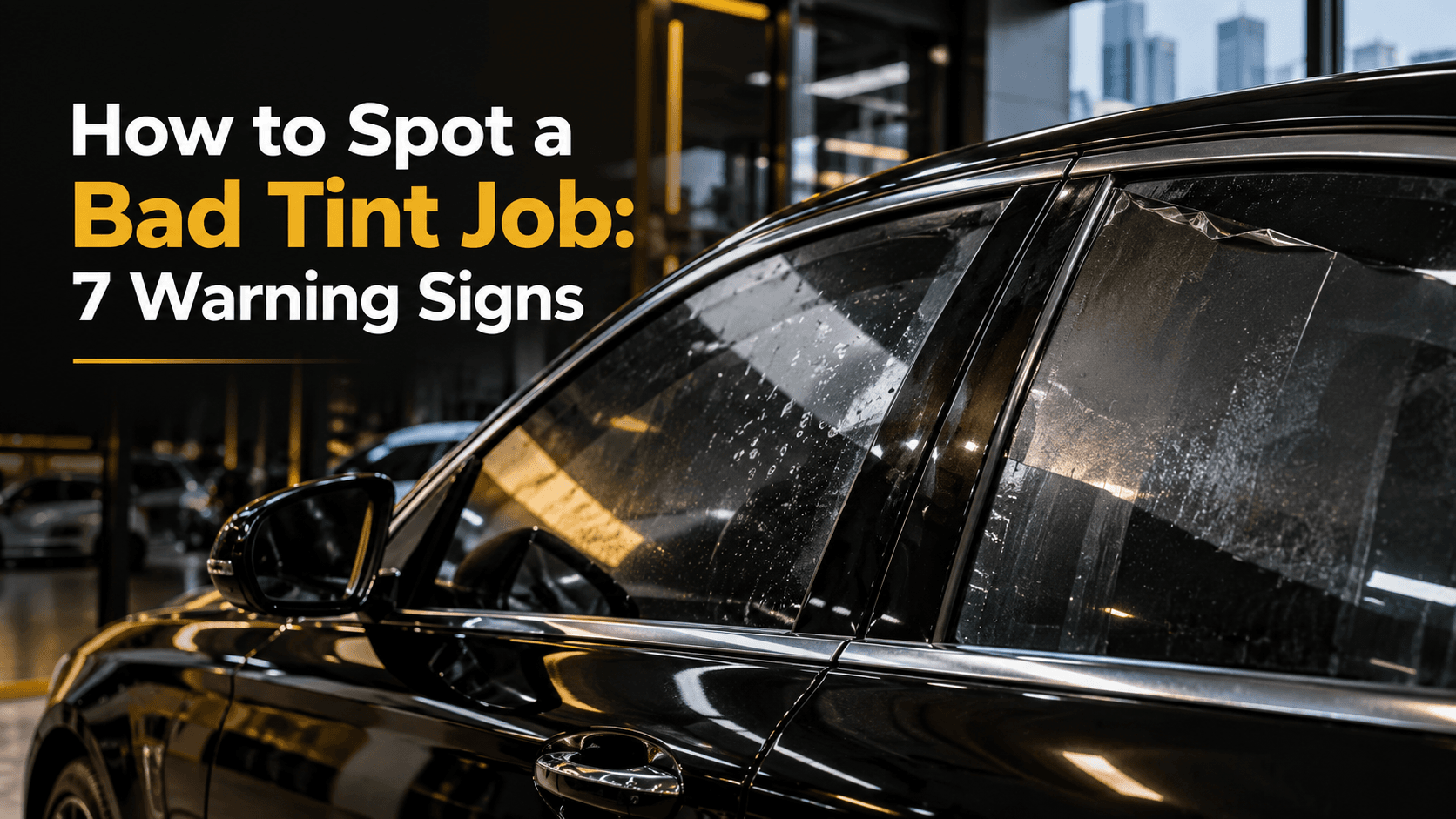 How to Spot a Bad Tint Job: 7 Warning Signs