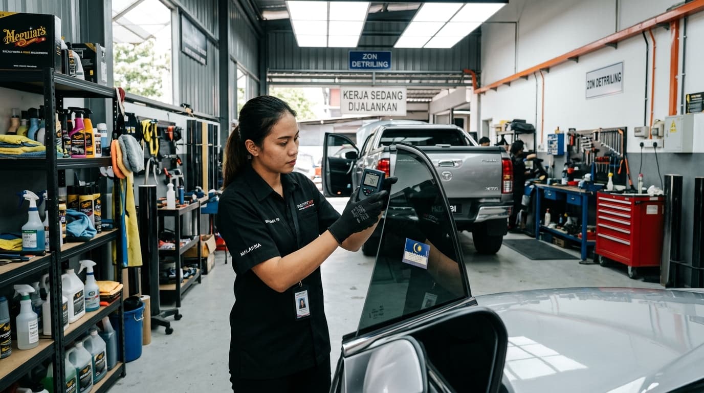 How to Check Your Car Tint VLT Percentage in Malaysia