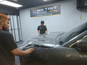 Complete Guide to Automotive PPF for Long-Lasting Car Paint 1 PPF Working in workshop
